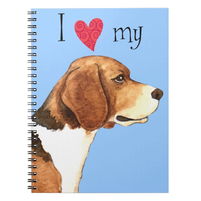 Cuaderno Amo mi Beagle (Frente)