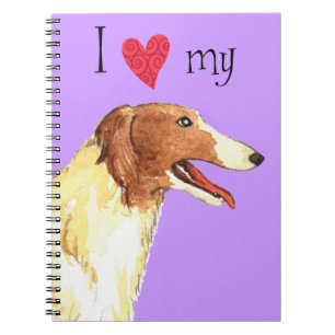 Cuaderno Amo mi Borzoi