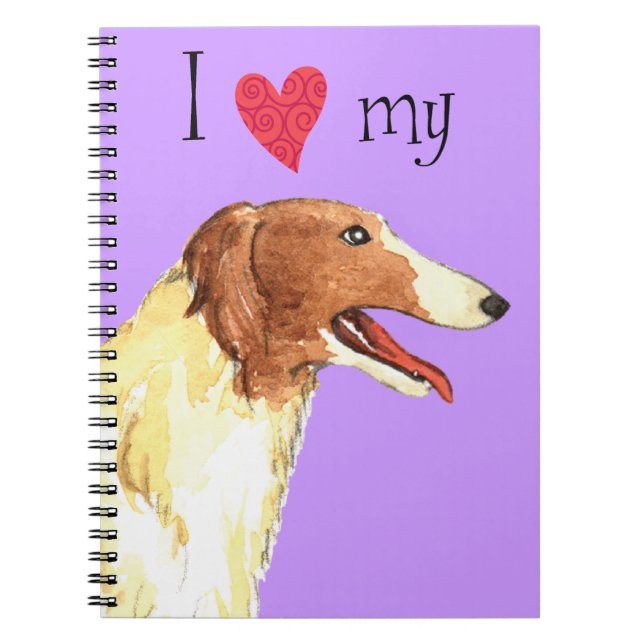 Cuaderno Amo mi Borzoi (Frente)
