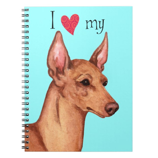 Cuaderno Amo mi Cirneco dell'Etna (Frente)