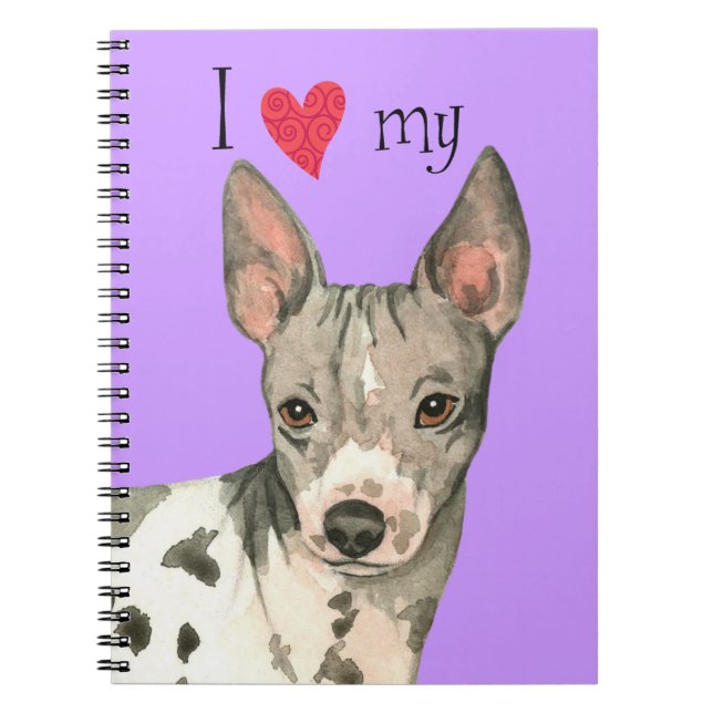 Cuaderno Amo mi miedo sin pelo estadounidense (Frente)