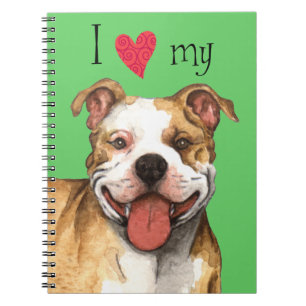 Cuaderno Amo mi Pit Bull Terrier