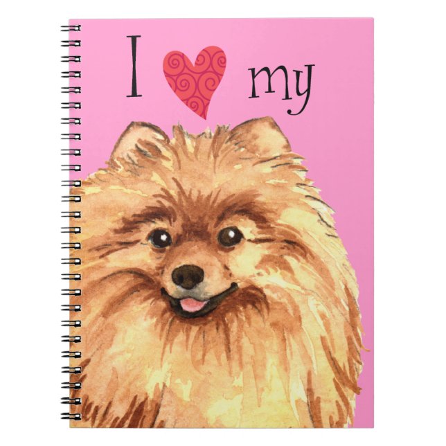 Cuaderno Amo mi Pomeranian (Frente)