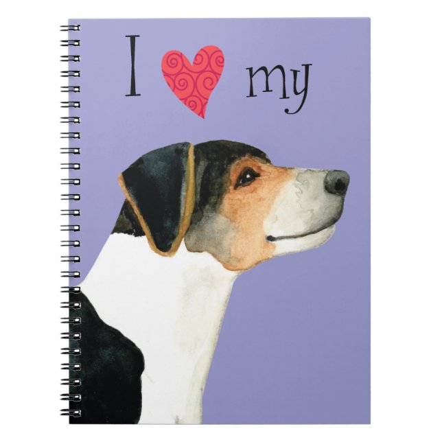 Cuaderno Amo mi portátil danés-sueco para granjeros (Frente)