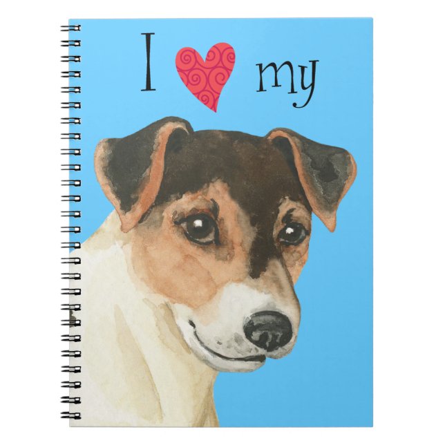 Cuaderno Amo mi Russell Terrier (Frente)