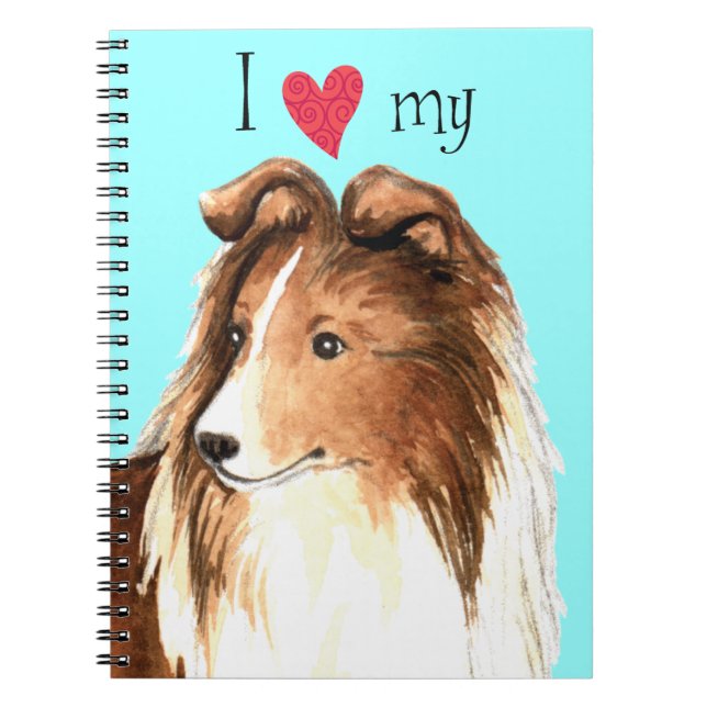 Cuaderno Amo mi Sheltie (Frente)