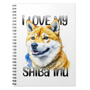 Cuaderno Amo Mi Shiba Inu Propietario de perros