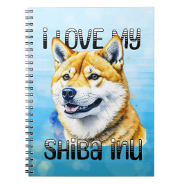 Cuaderno Amo Mi Shiba Inu | Propietario de perros