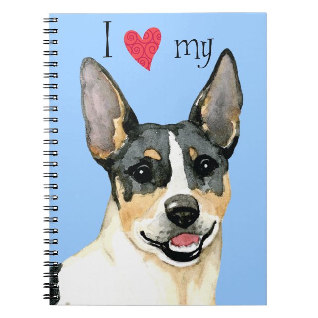 Cuaderno Amo mi Teddy Roosevelt Terrier (Frente)