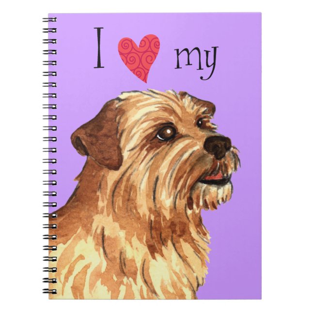 Cuaderno Amo mi Terrier Norfolk (Frente)