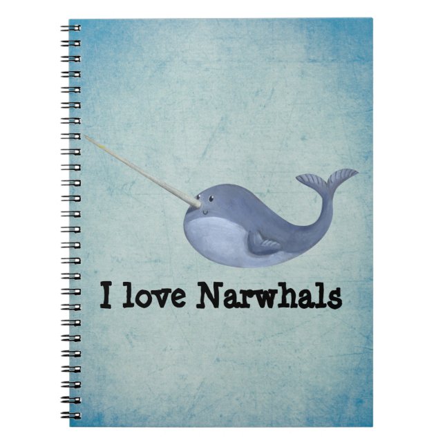Cuaderno Amo Narwhals (Frente)