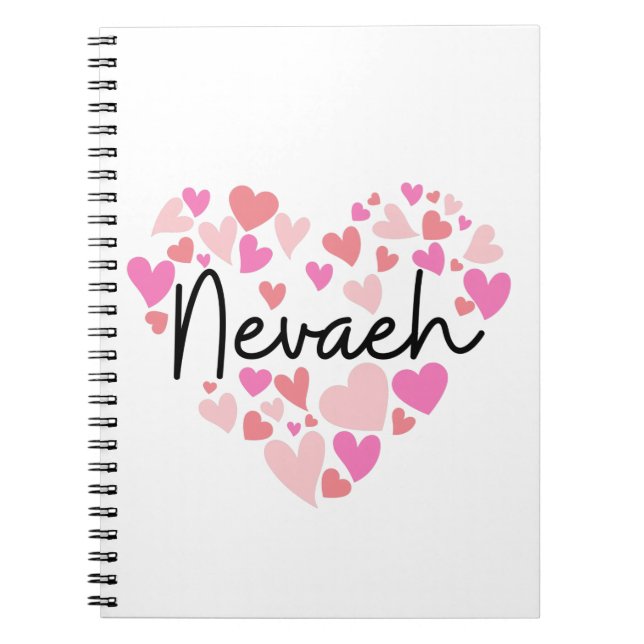 Cuaderno Amo Nevaeh (Frente)