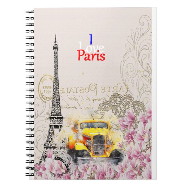 Cuaderno Amo París (Frente)