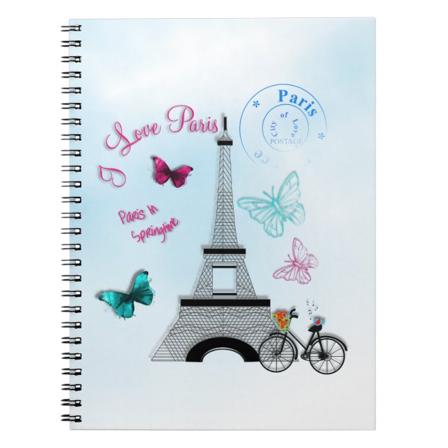 Cuaderno Amo París En Primavera (Frente)