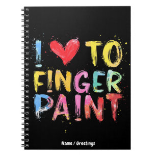 Cuaderno Amo pintar con los dedos cosas lindas y divertidas