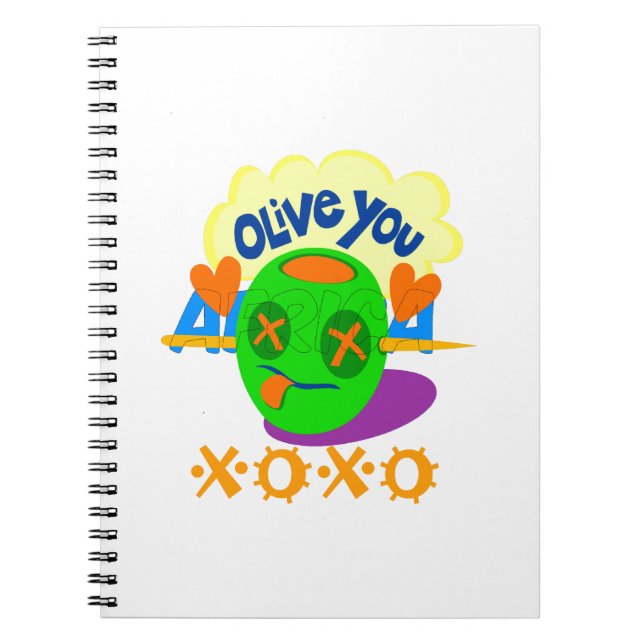 Cuaderno Amo XOXO África hermosa cita de texto increíble (Frente)