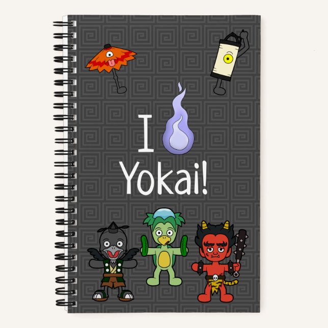 Cuaderno ¡Amo Yokai! Monstruo japonés (Anverso)