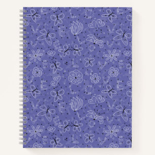 Cuaderno AMOR a la mariposa - patrón sin fisuras.