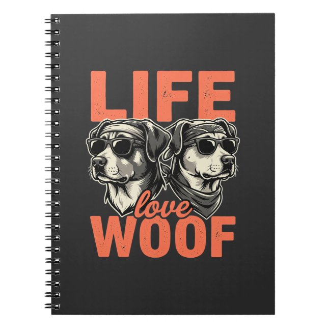 Cuaderno Amor a la Vida Perro Amante de Perros (Frente)