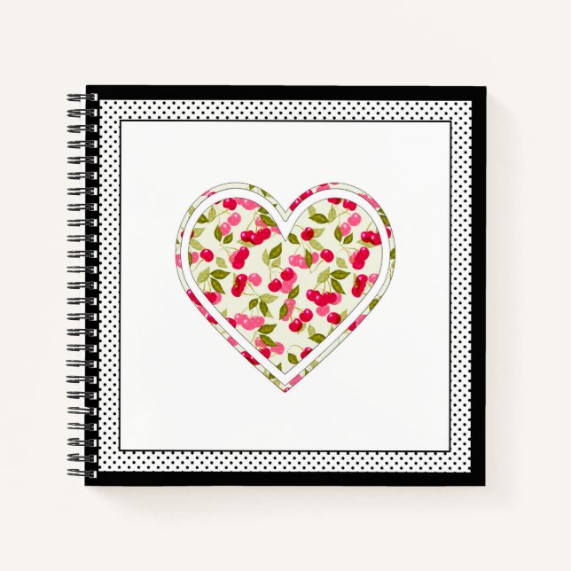 Cuaderno Amor, bayas, cereza (Anverso)