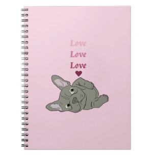 Cuaderno Amor Bulldog Francés