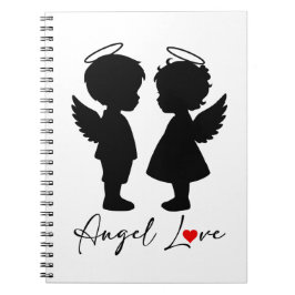 Cuaderno Amor de Ángel – Diseño de Pareja de Ángeles Adorab