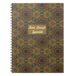 Cuaderno Amor de caída con patrones geométricos, risas, esp