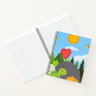 Cuaderno Amor de dinosaurios en el bosque