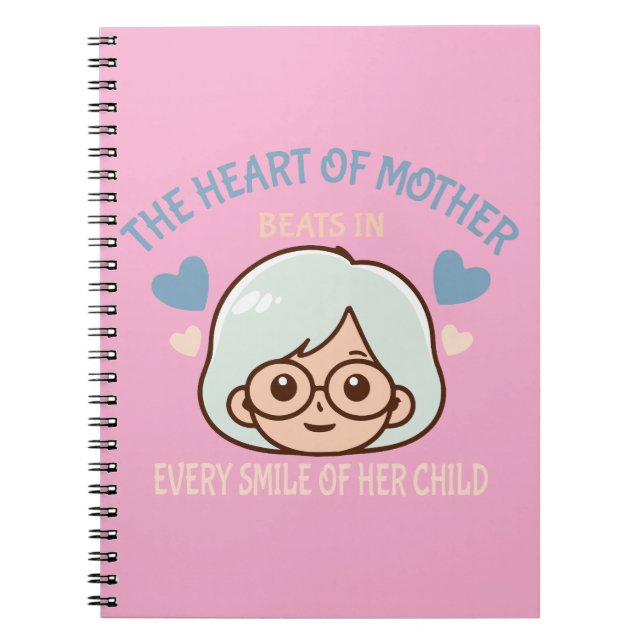 Cuaderno amor de madre sincero - día de madre (Frente)