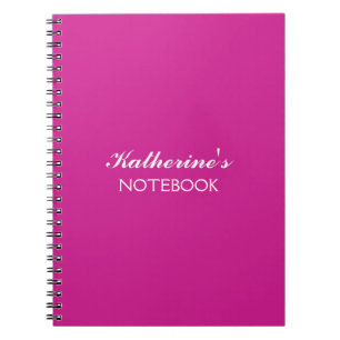 Cuaderno Amor de Mariposa Color Sólido Magenta 1 Personal