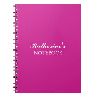 Cuaderno Amor de Mariposa | Color Sólido Magenta 1 Personal