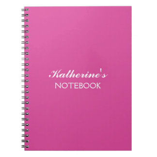Cuaderno Amor de Mariposa | Color Sólido Magenta 2 Personal