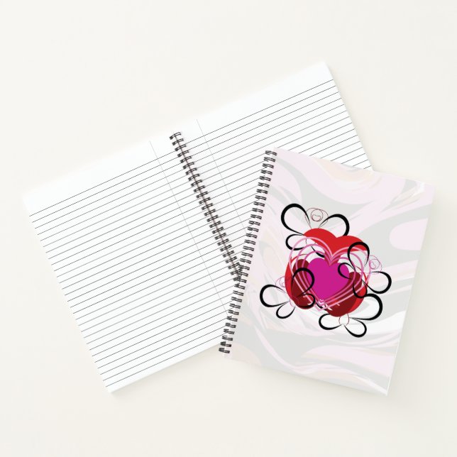 Cuaderno Amor de Mariposa | Latido de Amor Marmorizado (Interior)