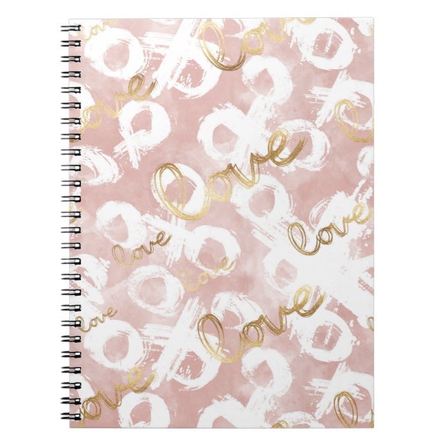 Cuaderno Amor de oro rosado XO (Frente)