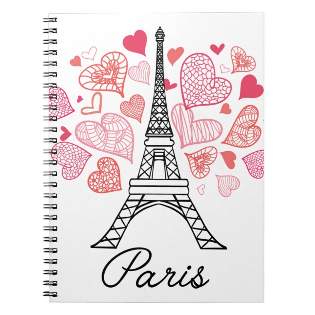 Cuaderno Amor de París, Francia (Frente)
