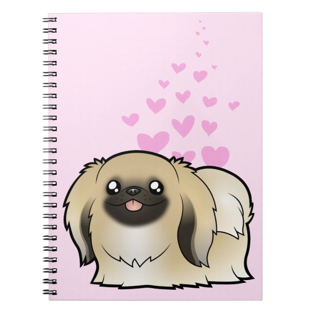 Cuaderno Amor de Pekingese (demostración cortada) (Frente)