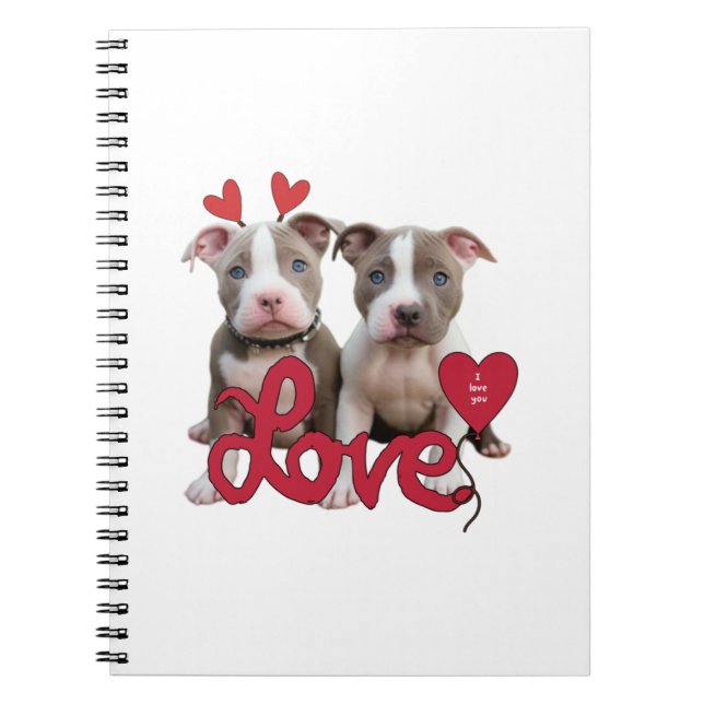 Cuaderno Amor de pit bull (Frente)