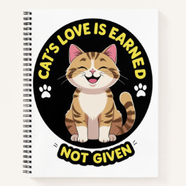 Cuaderno amor de un gato lindo