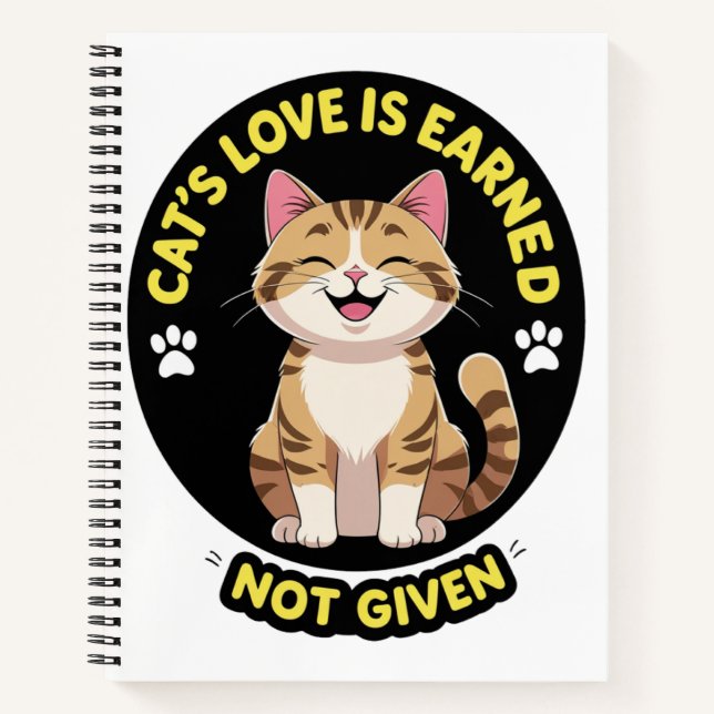 Cuaderno amor de un gato lindo (Anverso)