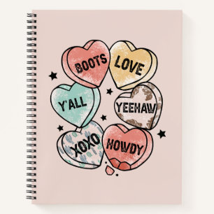 Cuaderno Amor de vaquero - Corazones occidentales