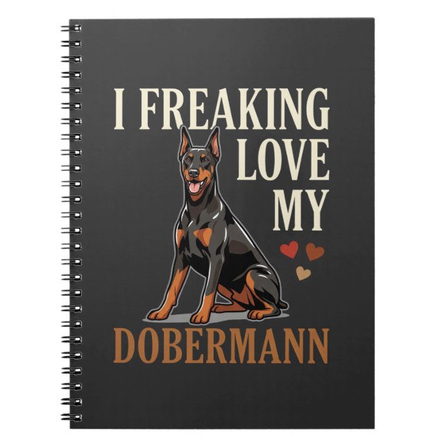 Cuaderno Amor Dobermann Amante Perros (Frente)