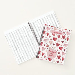 Cuaderno Amor en acuarela - Patrón caprichoso