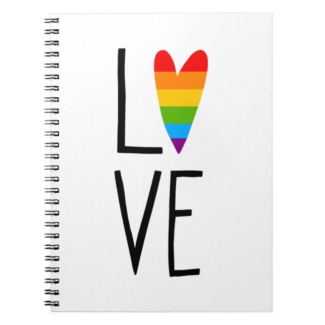 Cuaderno Amor en arco iris (Frente)
