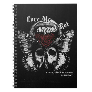 Cuaderno Amor en decadencia - Diseño de Streetwear Gótico