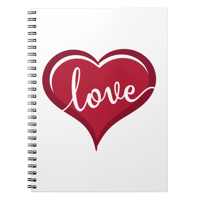 Cuaderno amor en valentinas de corazón (Frente)