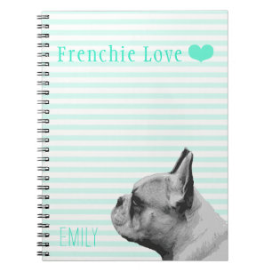 Cuaderno Amor francés Aqua personalizada