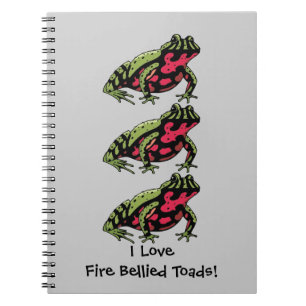 Cuaderno Amor hinchado fuego del sapo (personalizable)