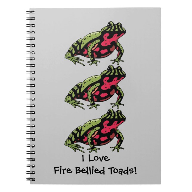 Cuaderno Amor hinchado fuego del sapo (personalizable) (Frente)