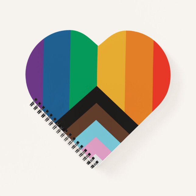 Cuaderno Amor LGBT+orgullo. Bandera arco iris (Anverso)