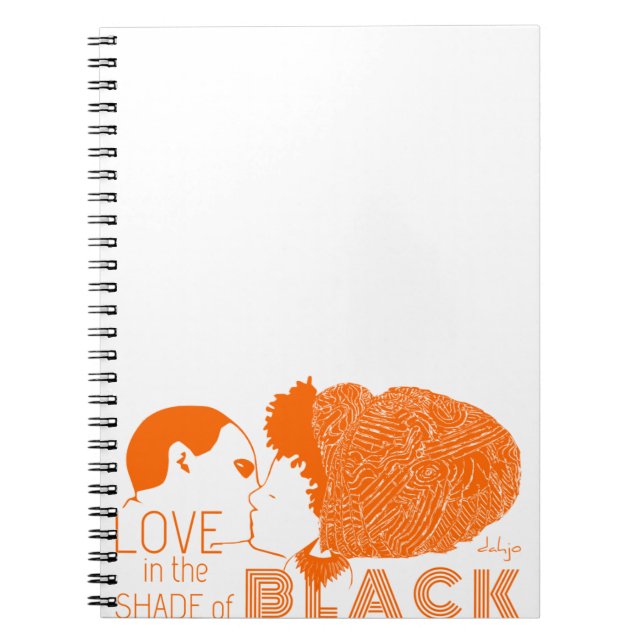 CUADERNO AMOR NEGRO EN NARANJA (Frente)